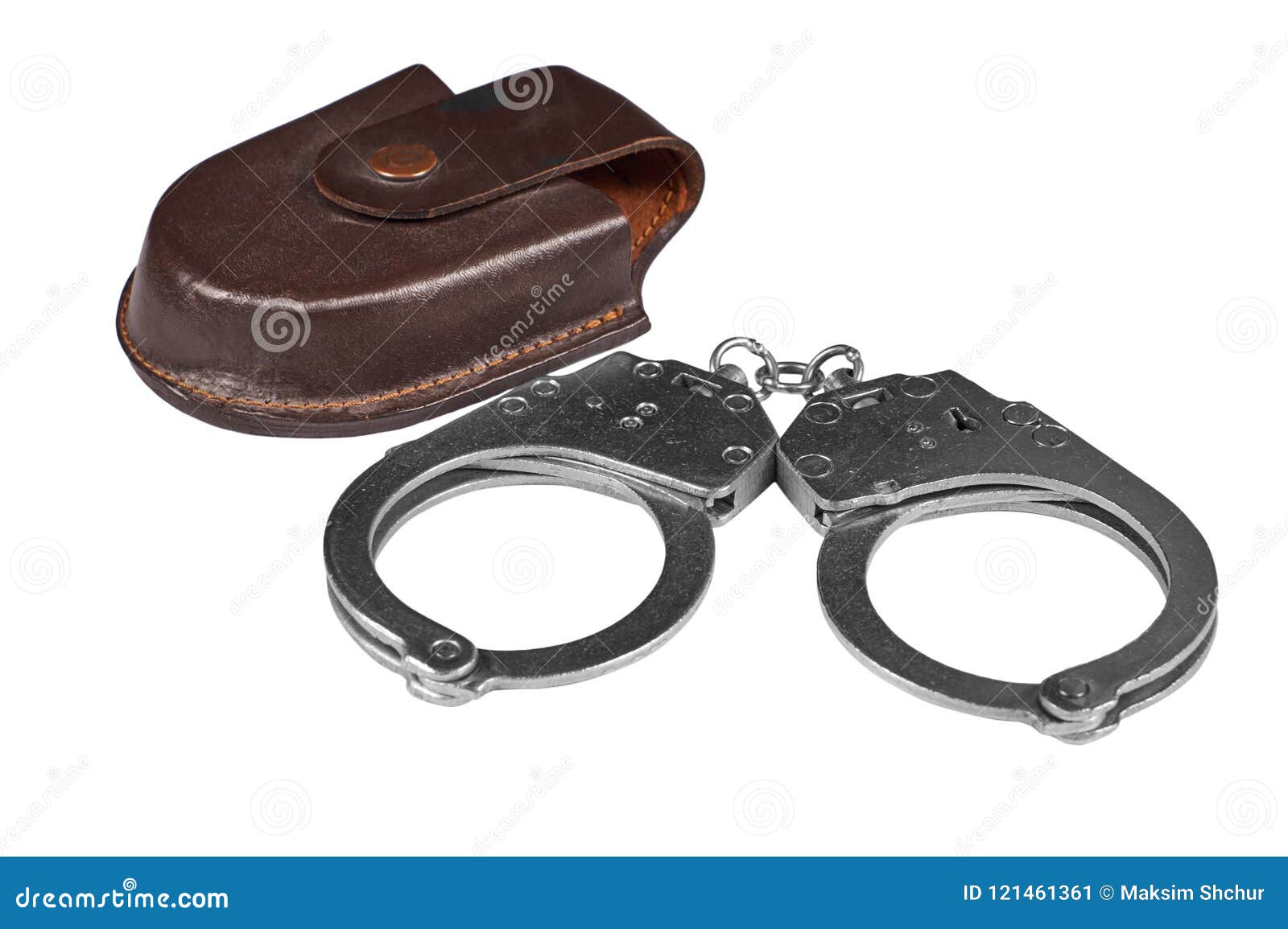 Real police handcuffs stock image. Image of detective 121461361