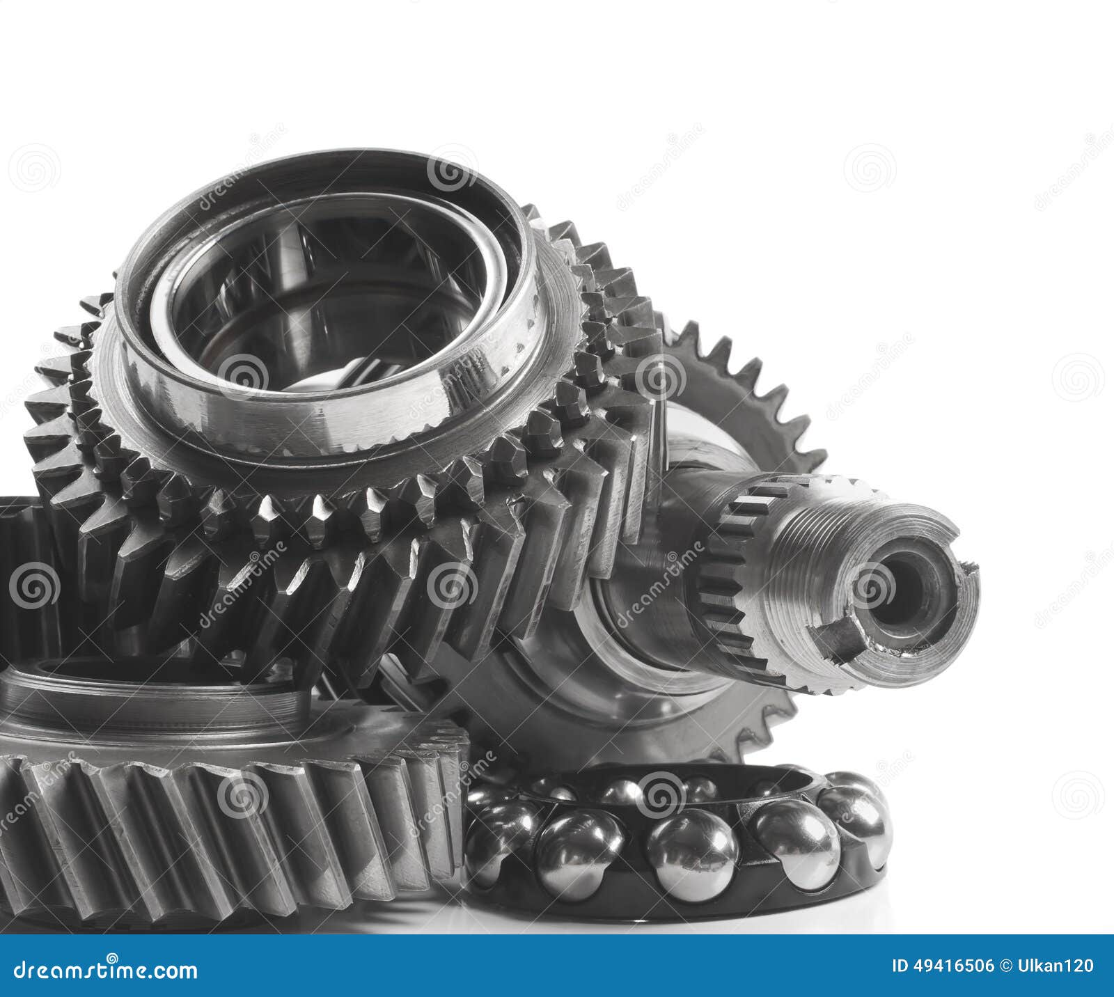 Real stainless steel gears stock photo. Image of alloy 49416506
