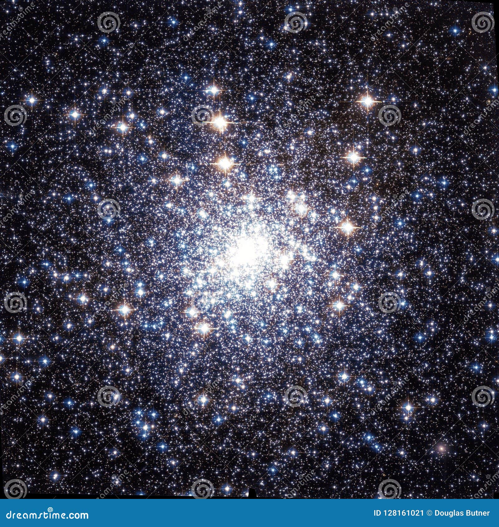 Small Starry Cluster Nebula Enhanced Universe Image Elements From