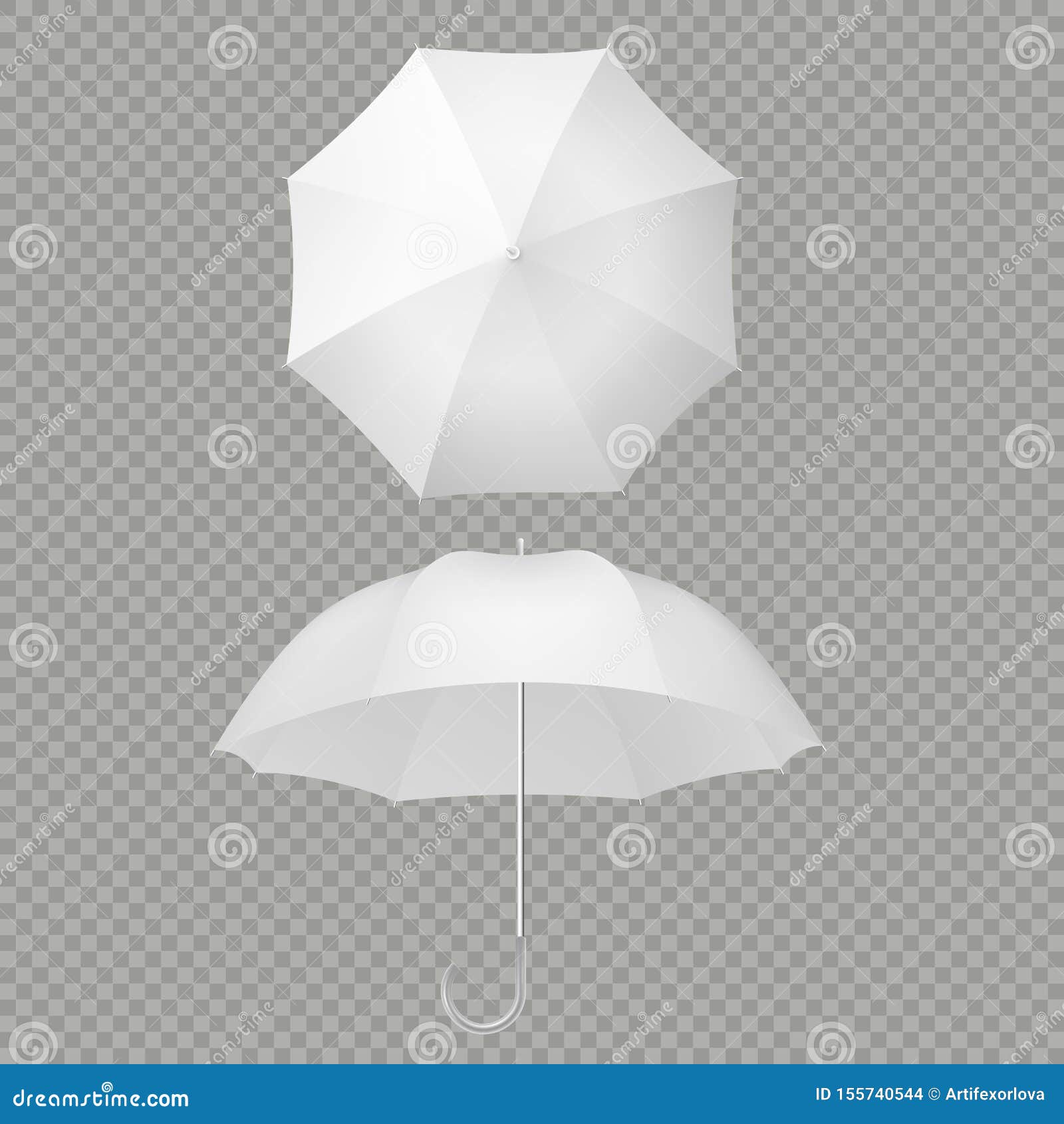 Paraguas blanco ilustración del vector. Ilustración de abierto - 40835290