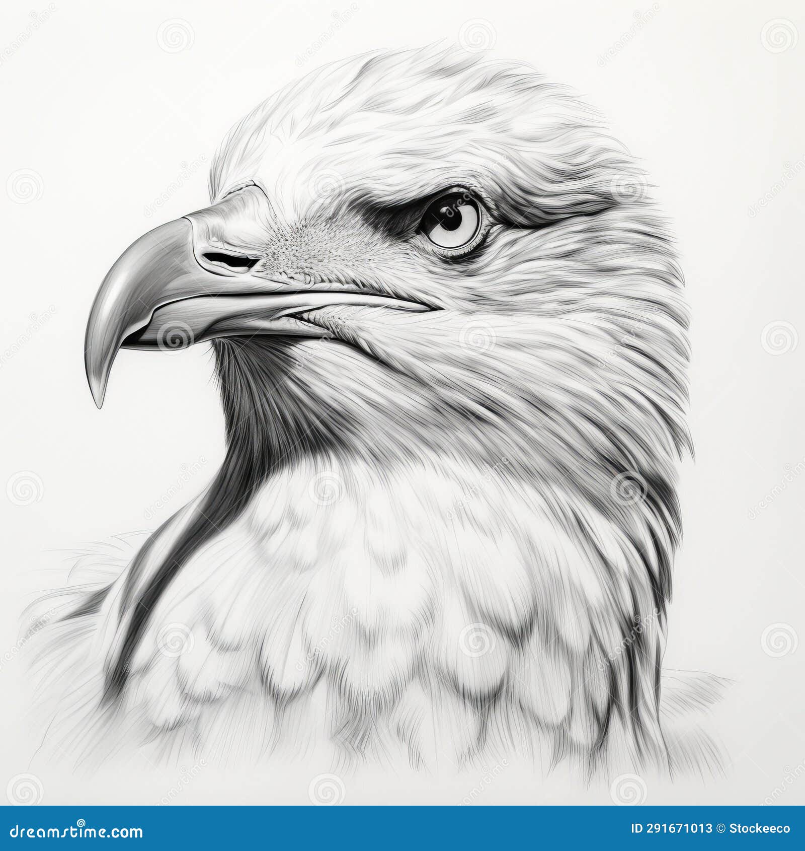 Top 152+ eagle pencil sketch