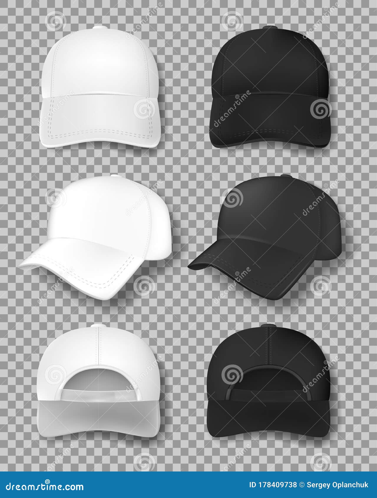 Download Realistic Baseball Cap Mockup Isolated On Transparent ...