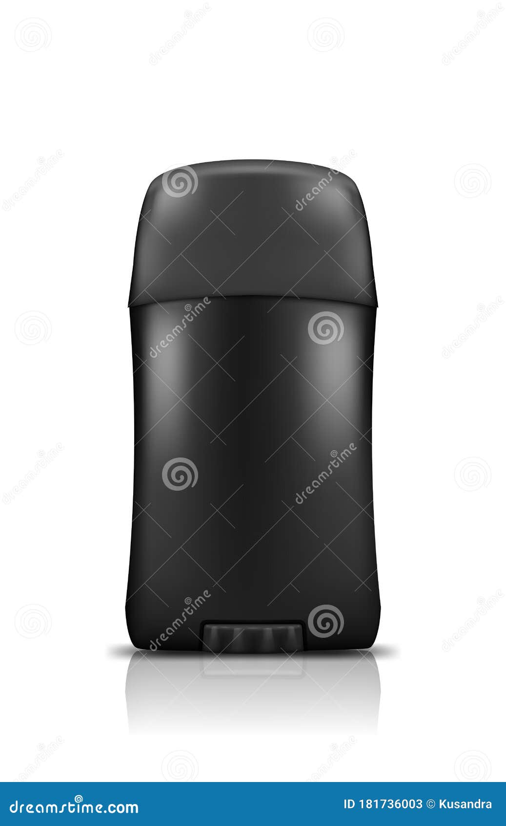Download Realistic Black Stick Deodorant Antiperspirant Bottle Mockup Isolated On White Background Stock ...