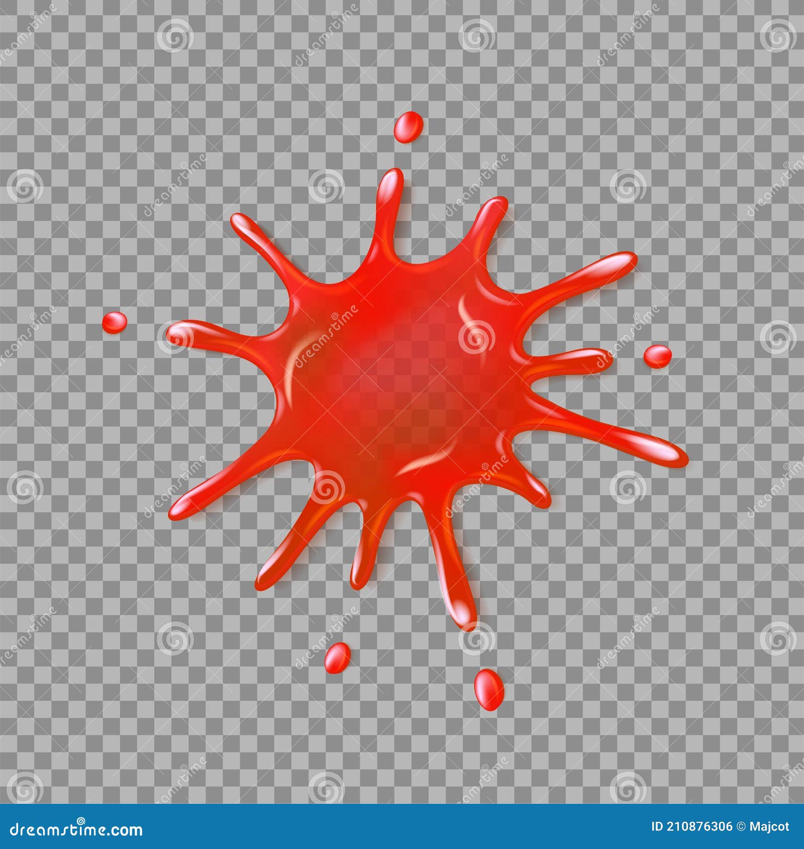 Realistic blood spatter stock vector. Illustration of spill - 210876306