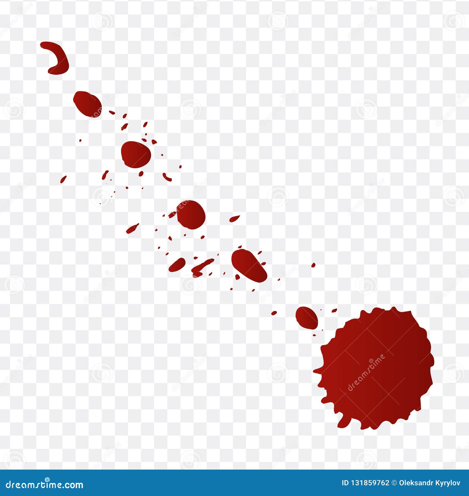 Premium Vector  Splashes of red paint realistic drops of blood