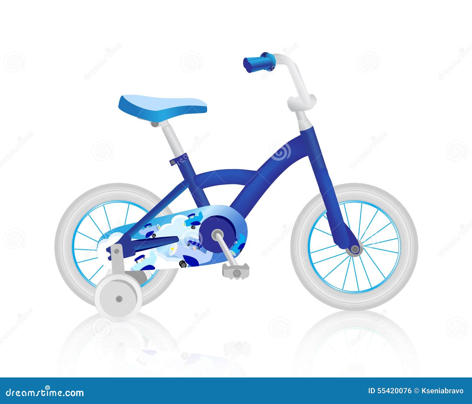 blue baby bike