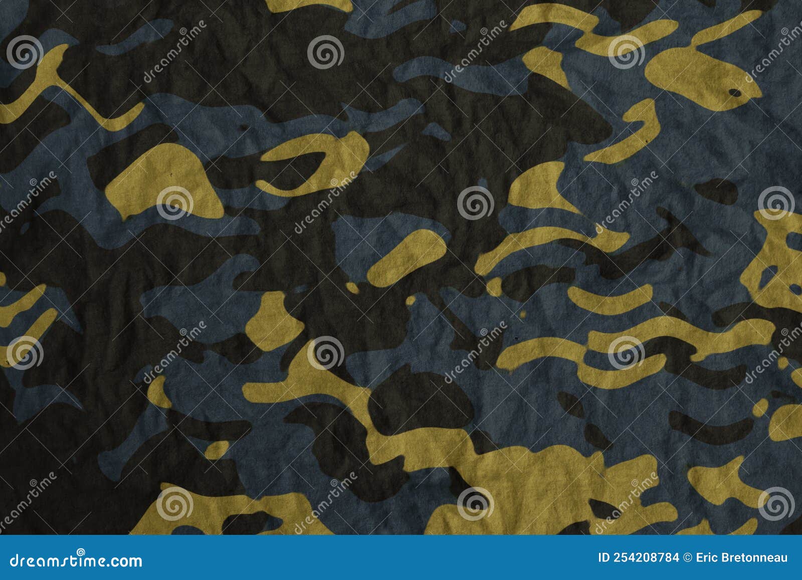 Realistic Camouflage Pattern Military Tarp Canvas Stock Photo Image