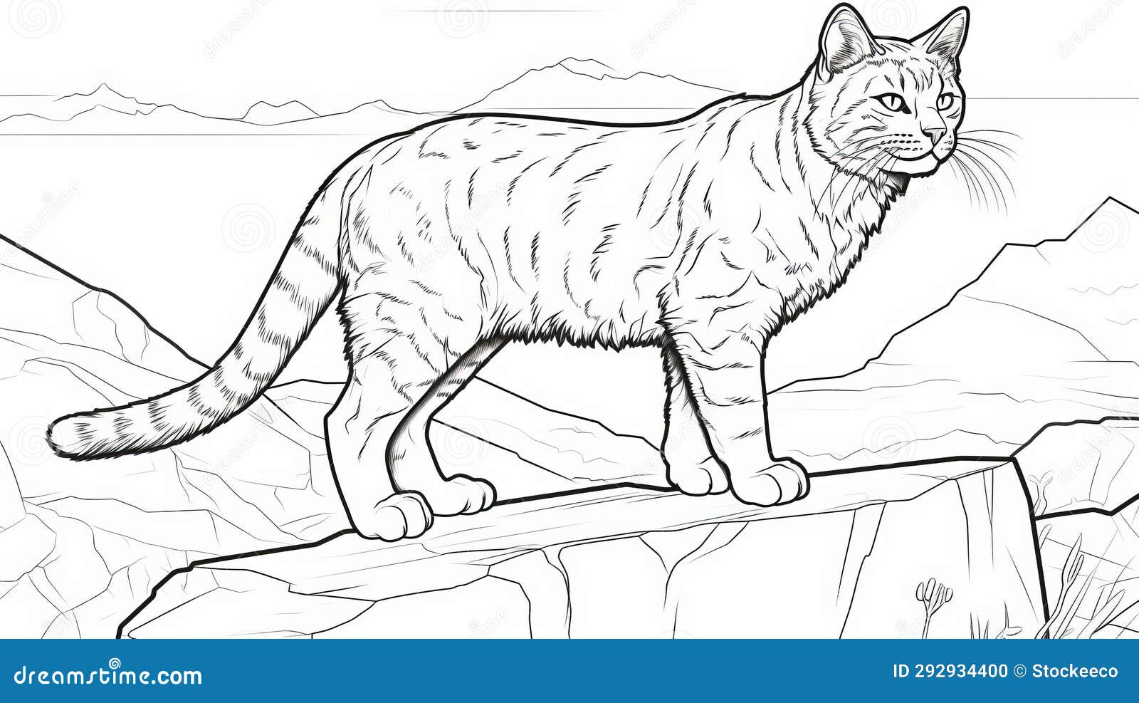 bobcat coloring page