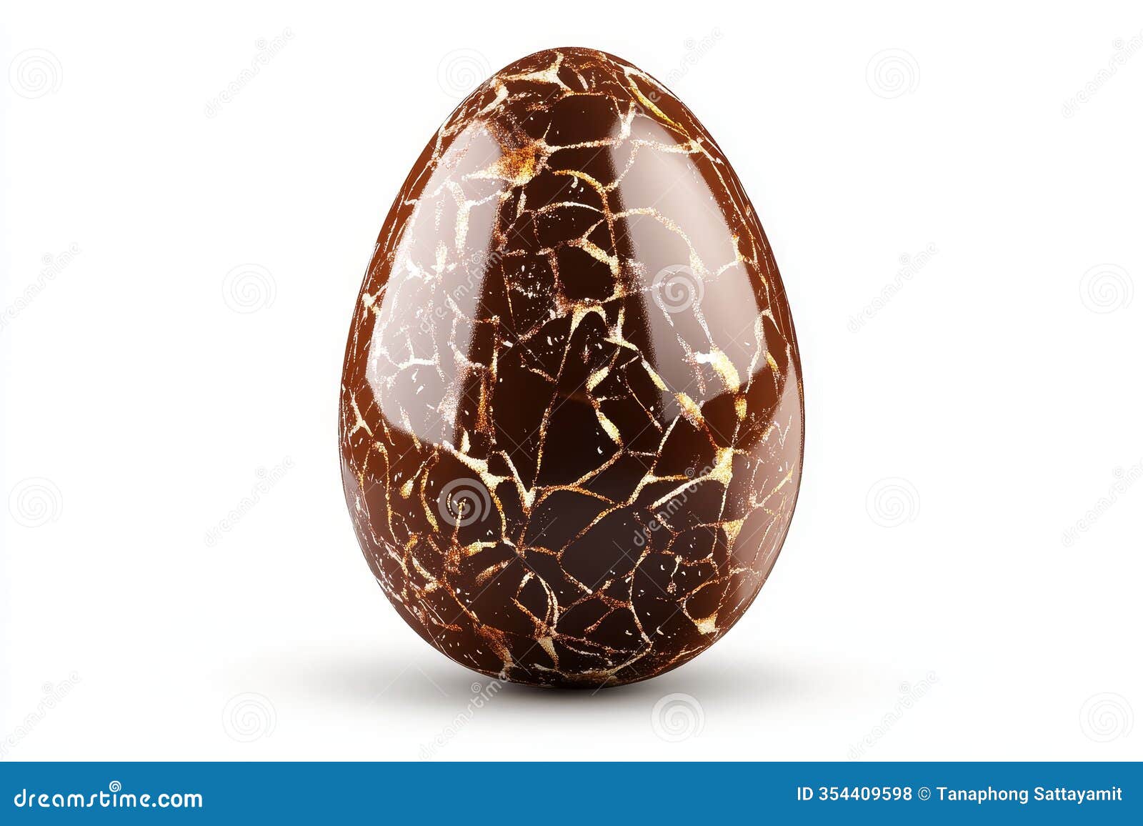 realistic chocolate easter egg solid cracked  a single realistic dark chocolate easter egg with a cracked textured