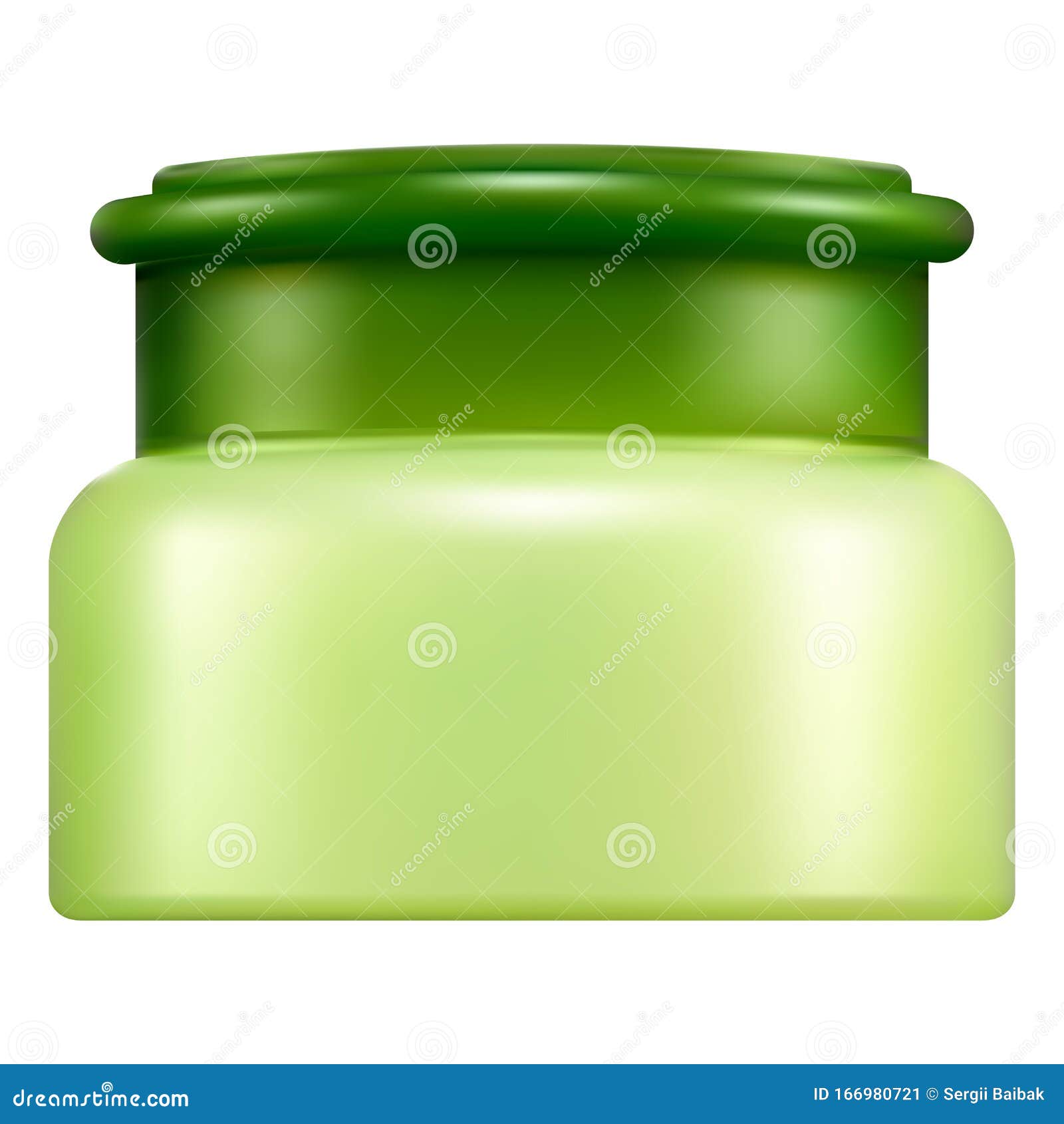 Download Realistic Cosmetic Jar Mockup. Packaging For Cream Stock Vector - Illustration of blank ...
