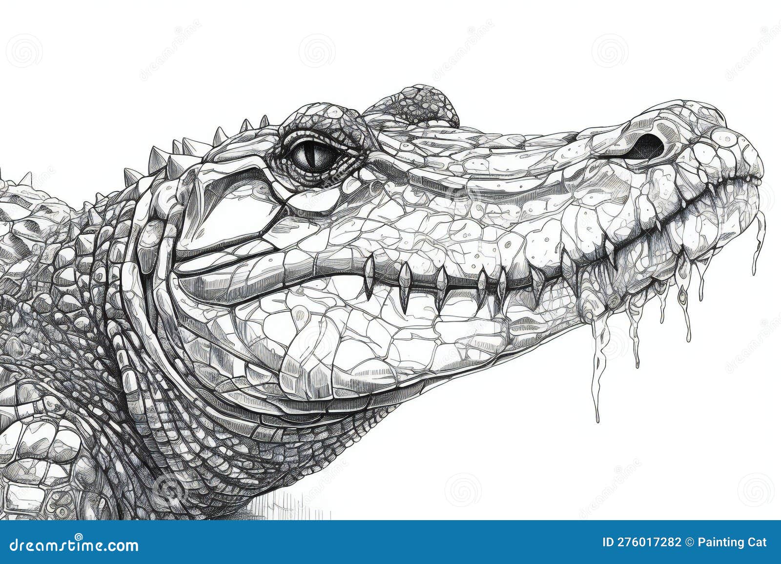 Image of Crocodile drawing-QQ014727-Picxy