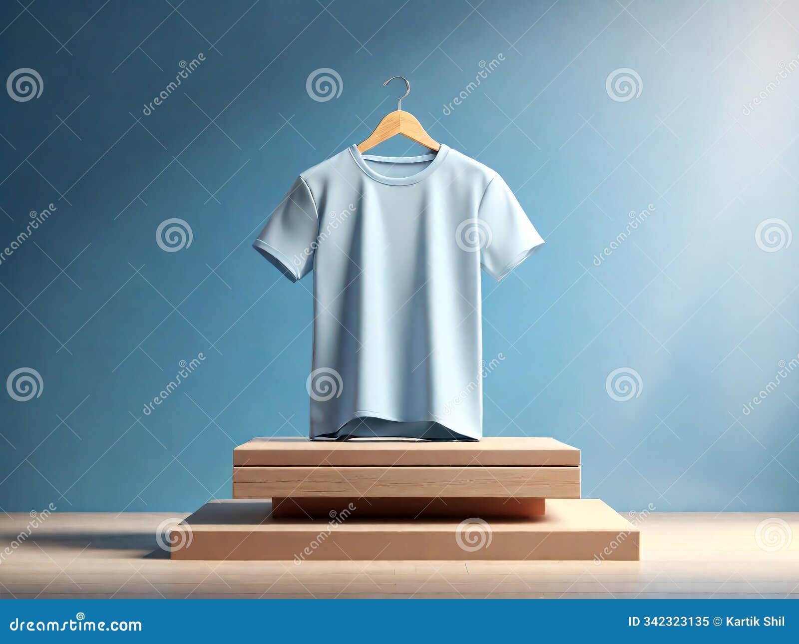realistic 3d render of an empty t-shirt mockup for custom apparel  showcase