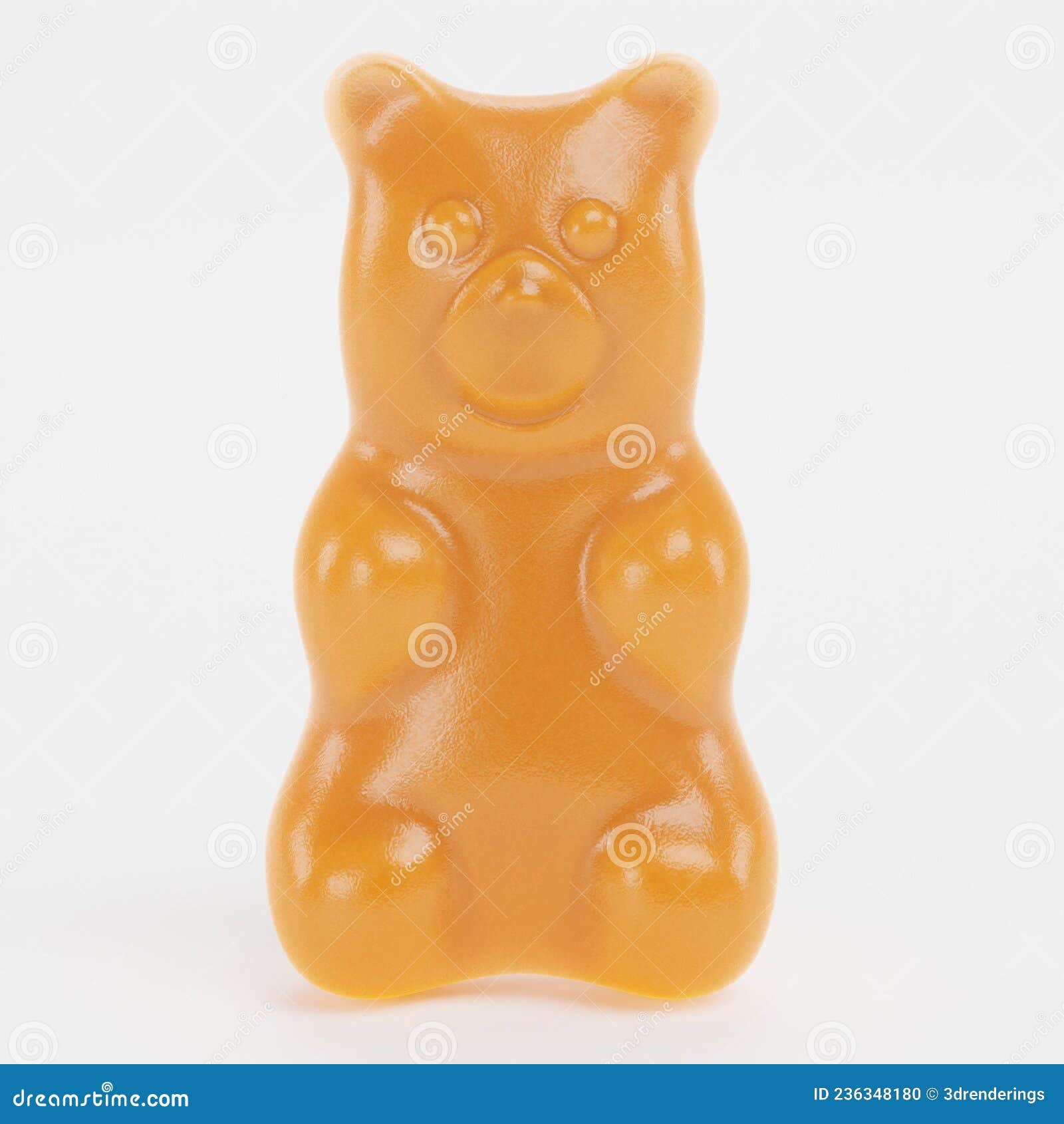 3D Render of Gummy Bear stock illustration. Illustration of nicy