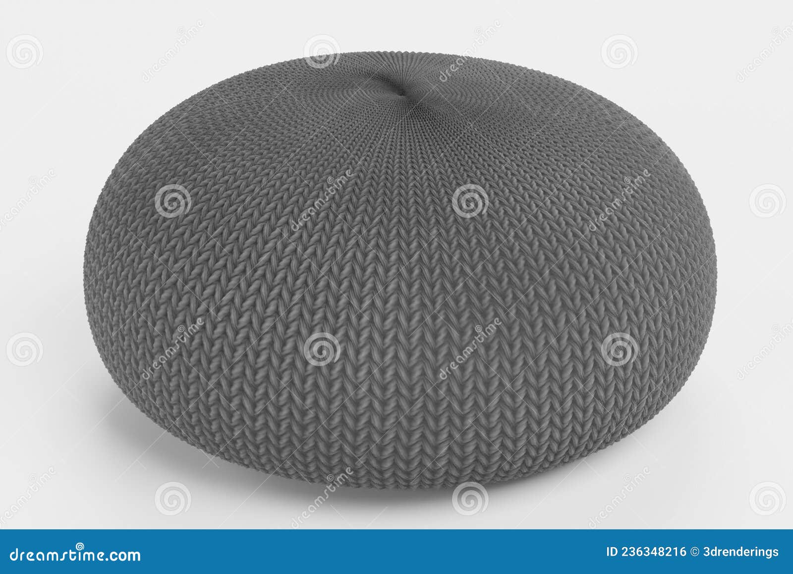 3d render of knitted seat