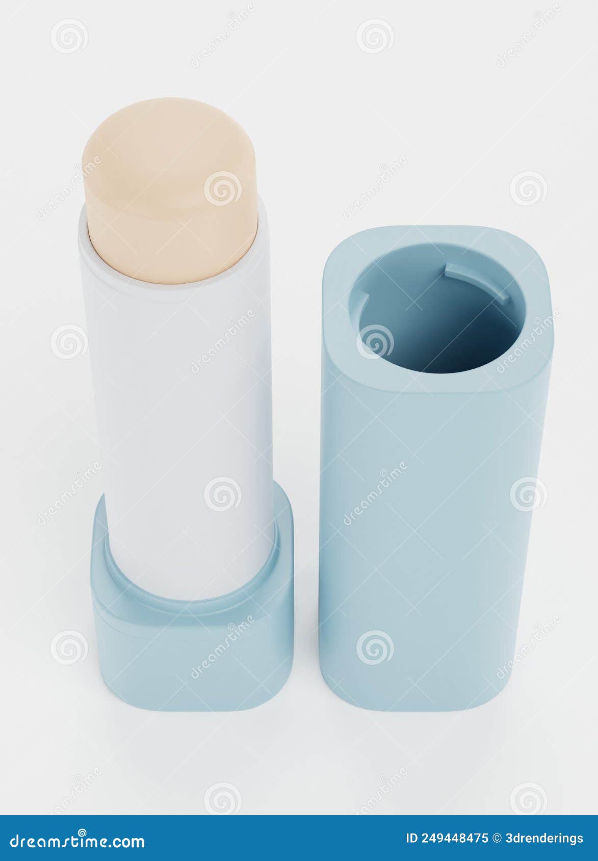 3D Render of Lip Balm stock illustration. Illustration of paint 249448475