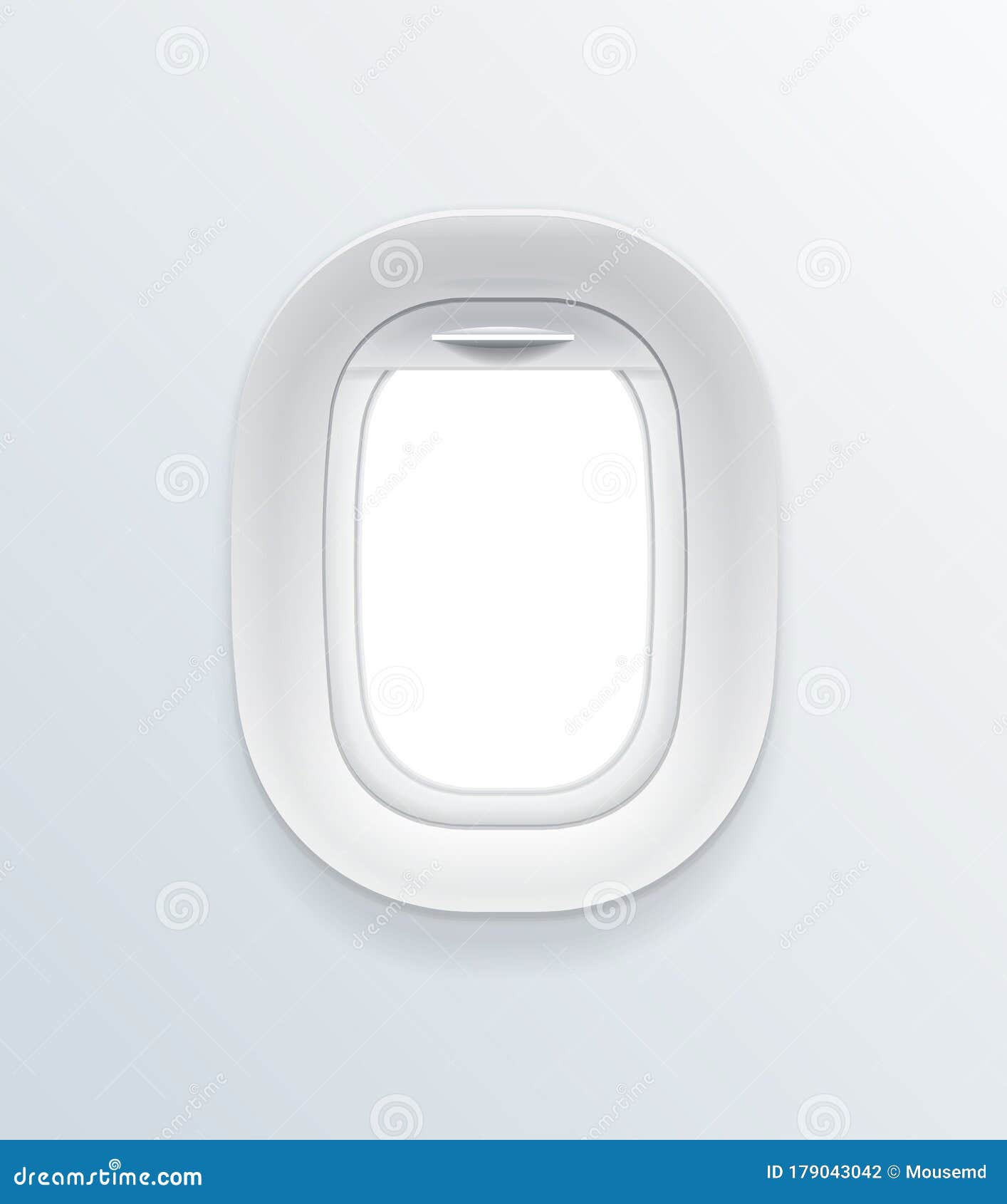Download Realistic Detailed 3d Blank Airplane Window Template ...