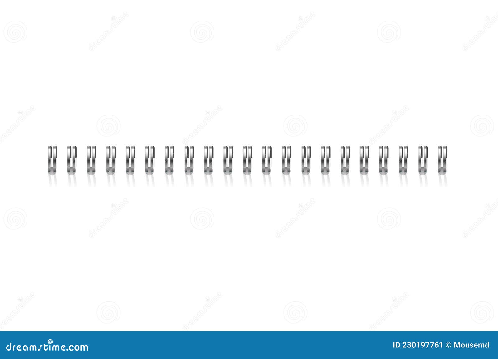 Realistic Detailed 3d Notebook Bind Calendar Spring. Vector Stock