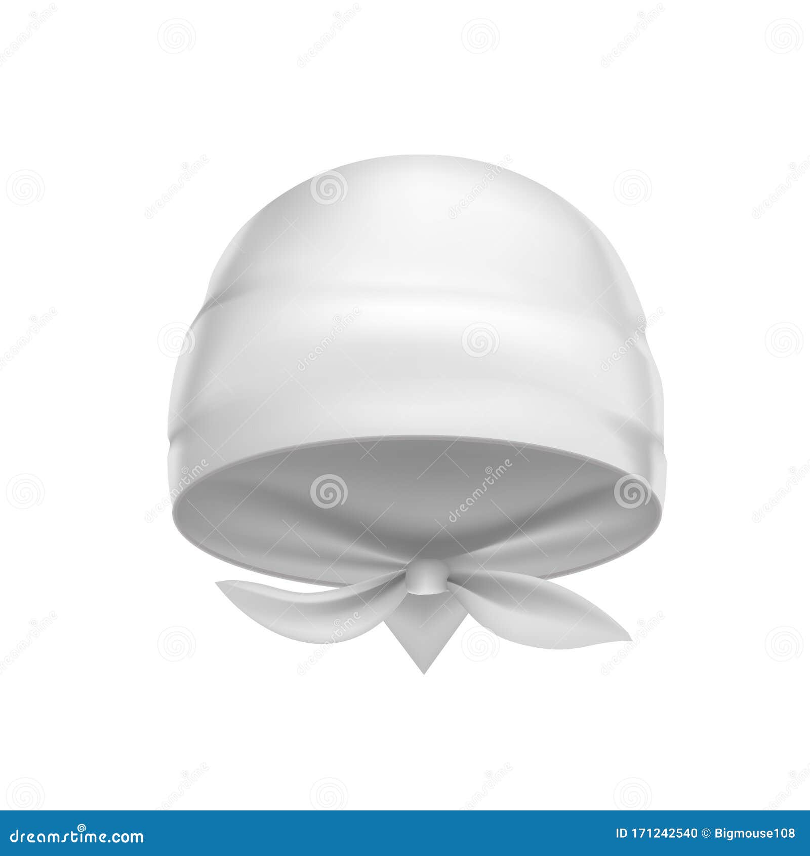 Download Realistic Detailed 3d White Blank Bandana Template Mockup Vector Stock Vector Illustration Of Empty Cloth 171242540