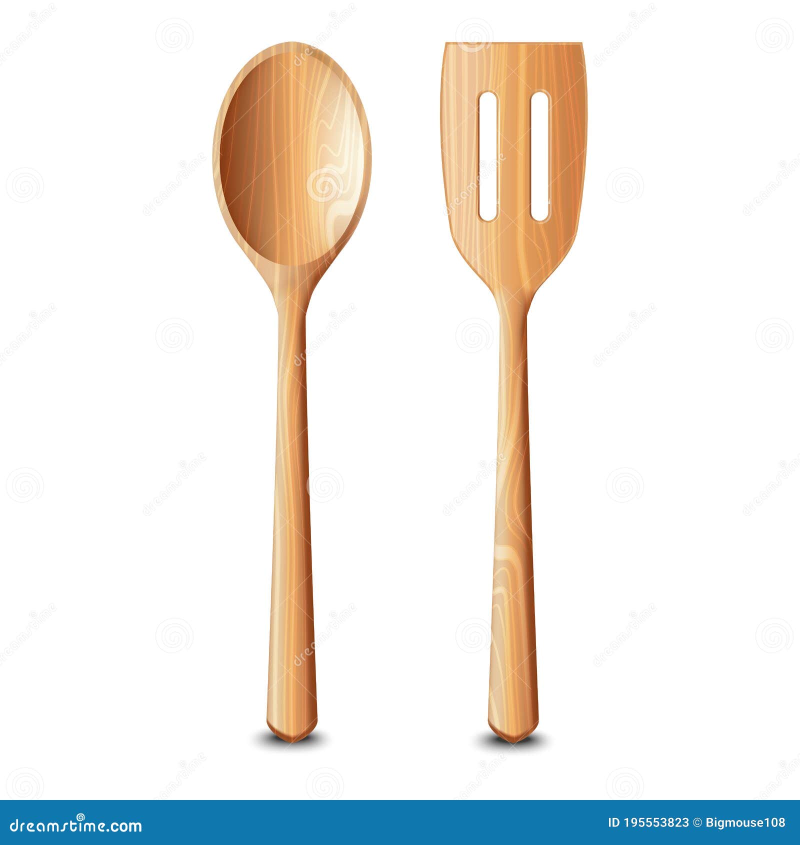 Wooden Kitchen Spoon Mockup Design