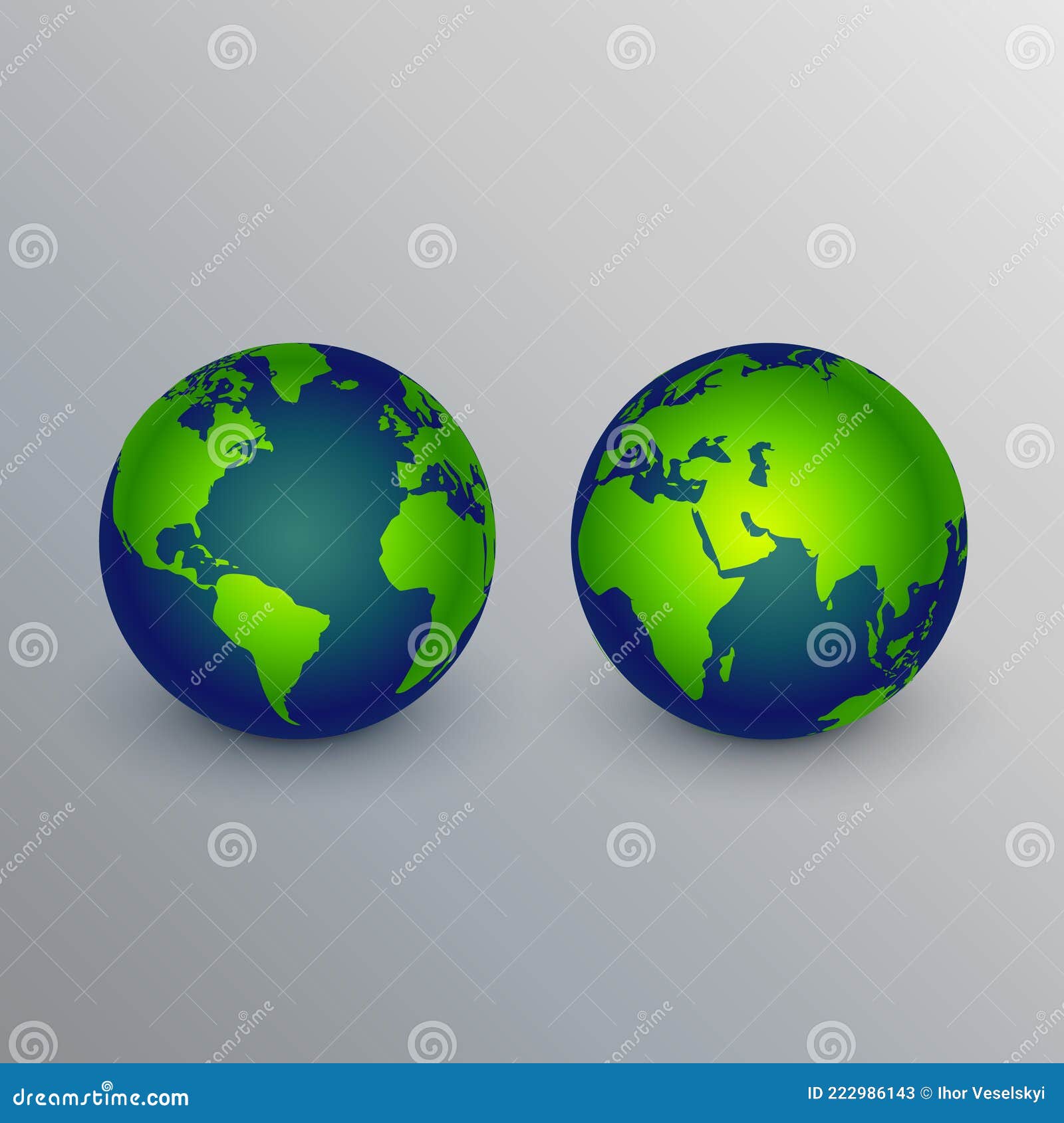Realistic Earth Icons Sign Design Stock Vector Illustration of design