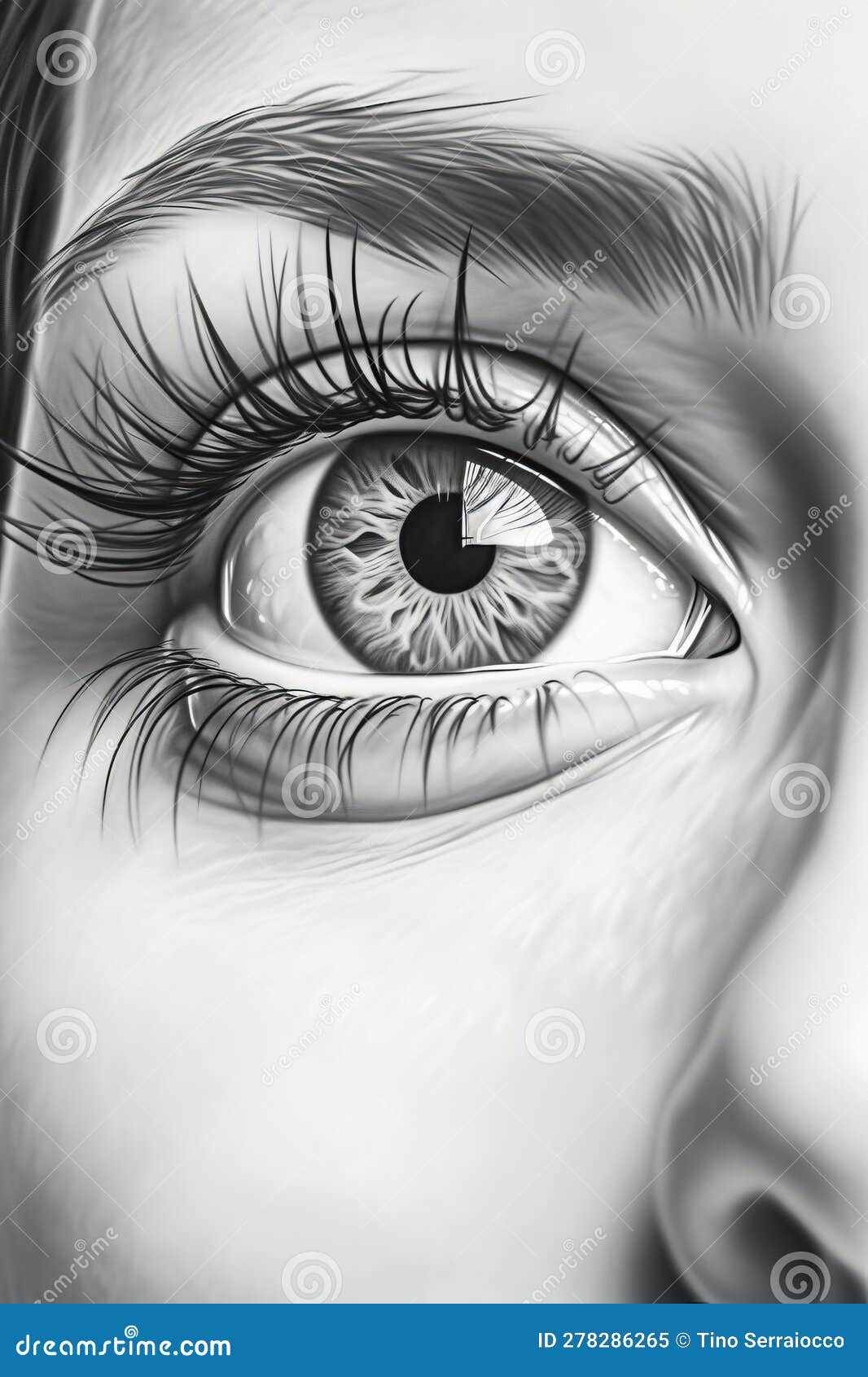 realistic eye pencil drawing by iona | Image