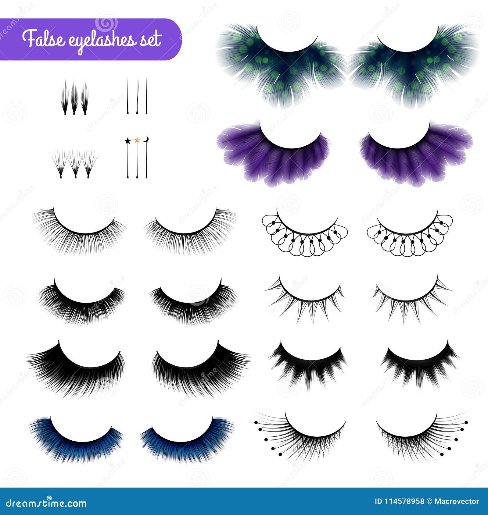 fake lashes set