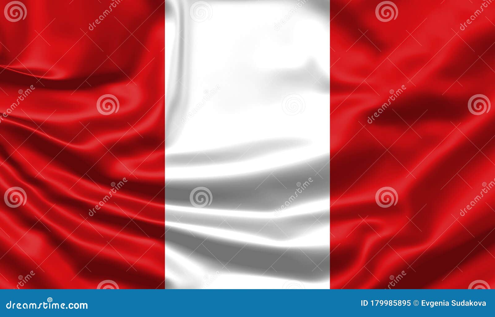 Realistic Flag. Peru Flag Blowing in the Wind. Background Silk Texture ...