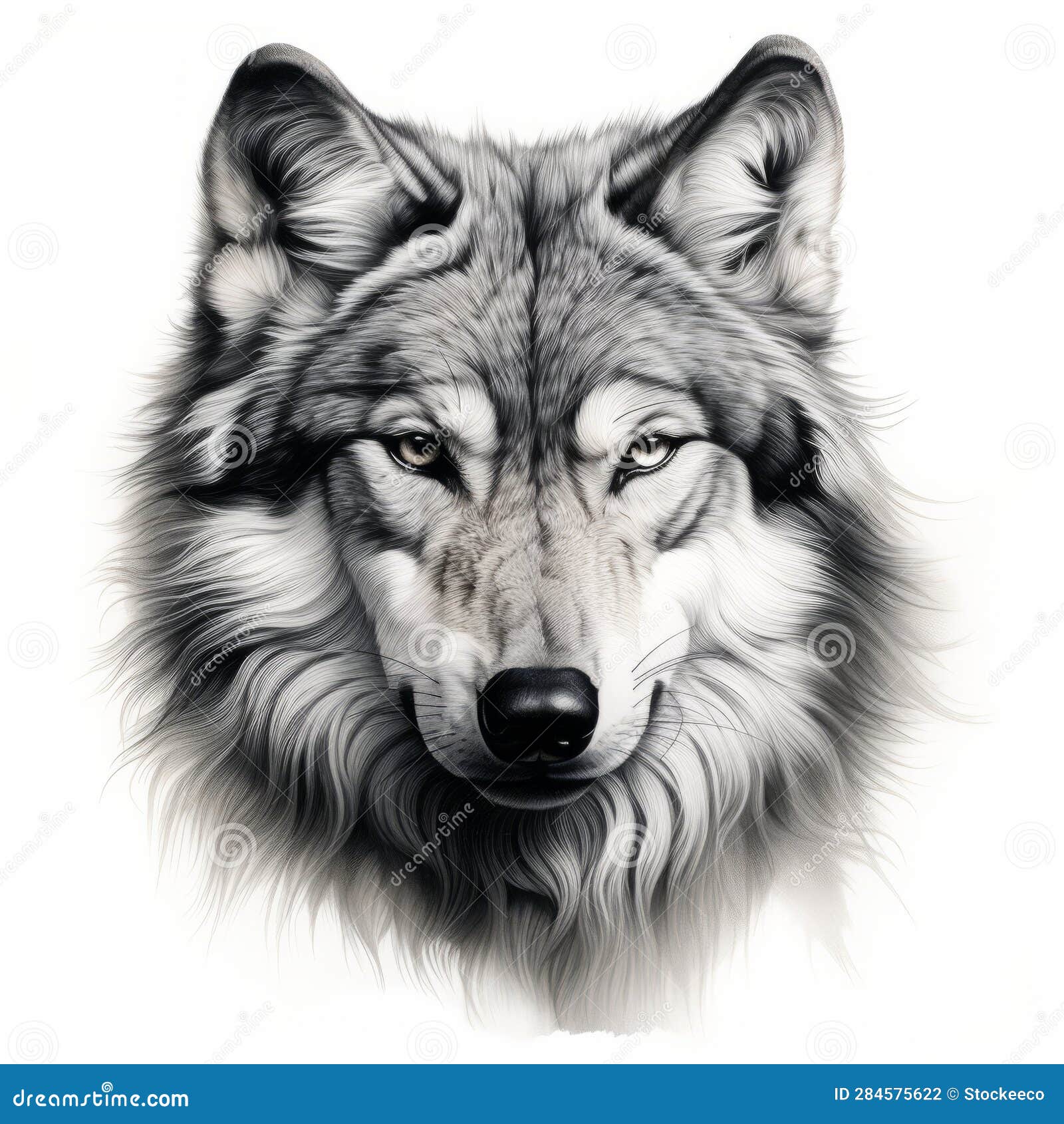 Wolf Head Drawing - Draw a Cunning Wolf Face Sketch