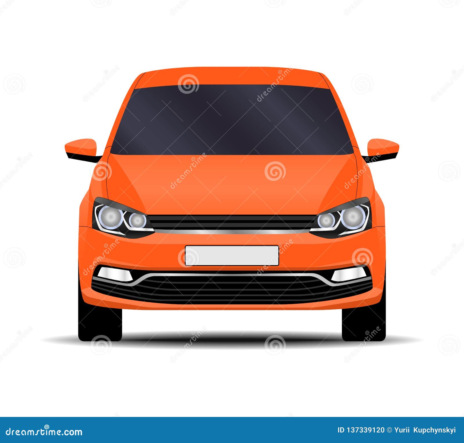Realistic hatchback car. stock vector. Illustration of speed 137339120