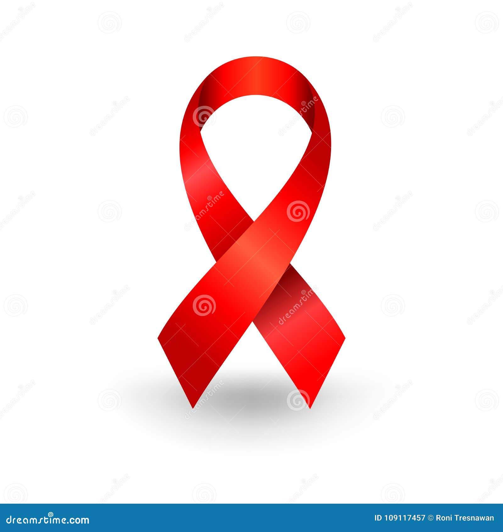 Realistic HIV Aids Red Ribbon Symbol Design Stock Vector - Illustration of  aids, clip: 109117457