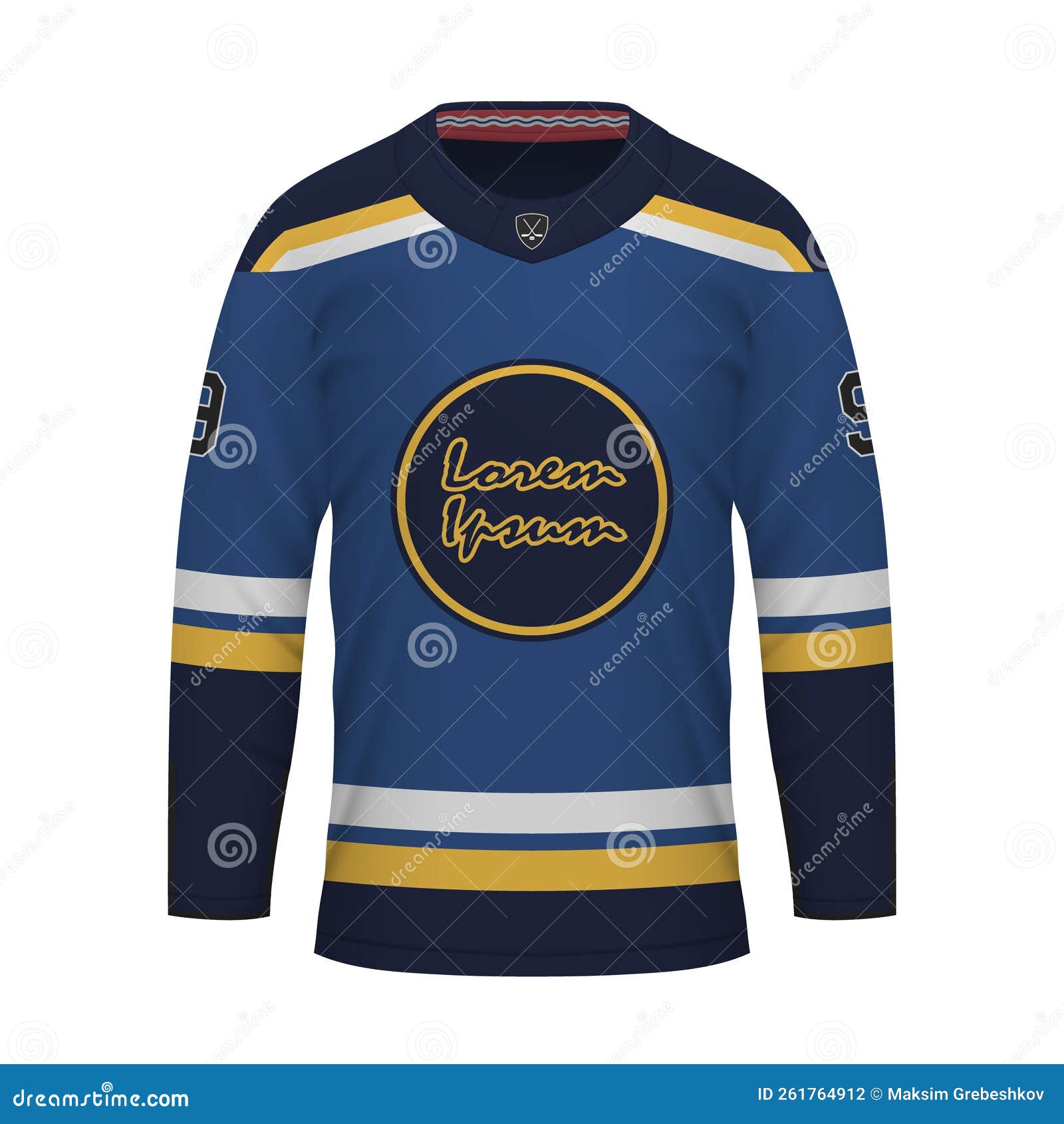 Realistic sport shirt Pittsburgh Penguins, jersey template for ice