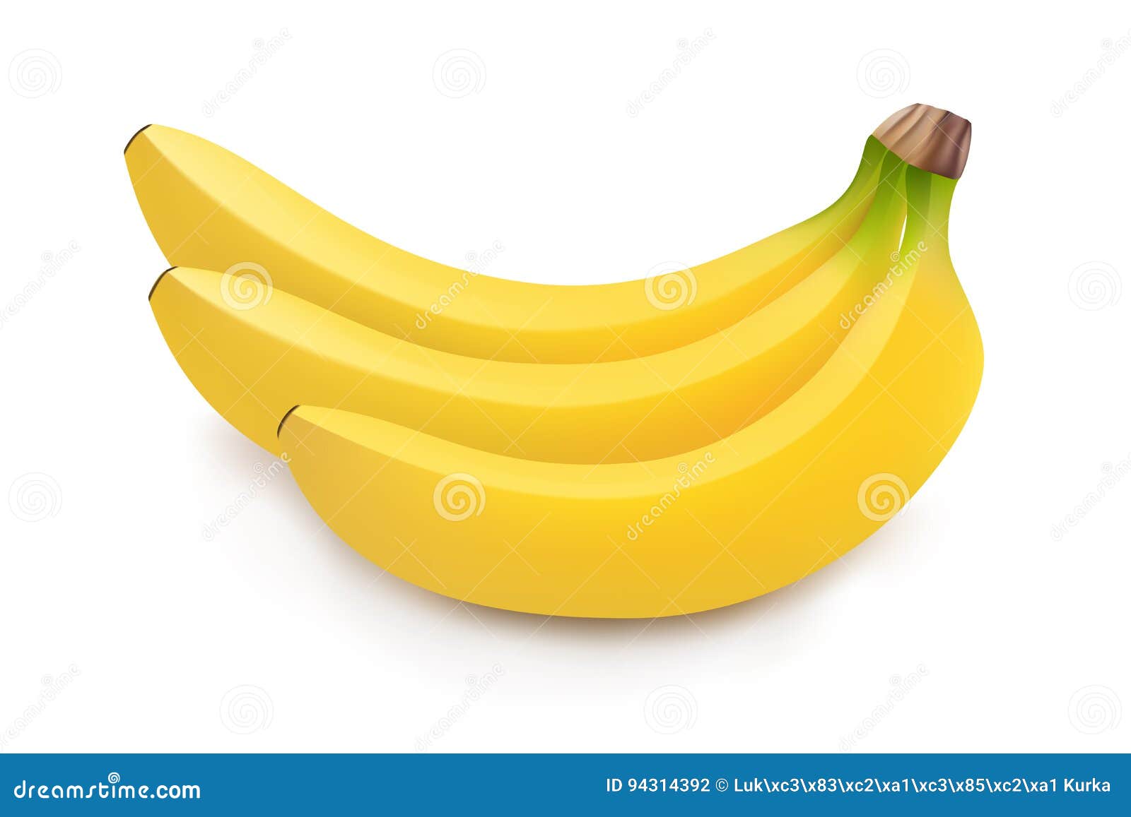 realistic  of bunch of bananas