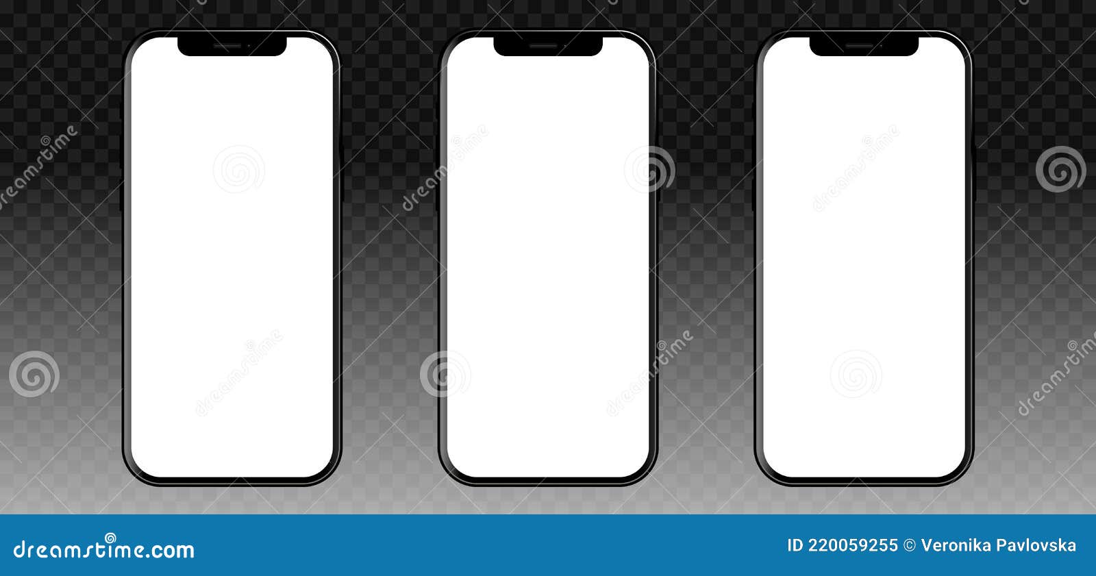 Realistic Iphone 12. Mockup Empty Screen, Isolated On Transparent
