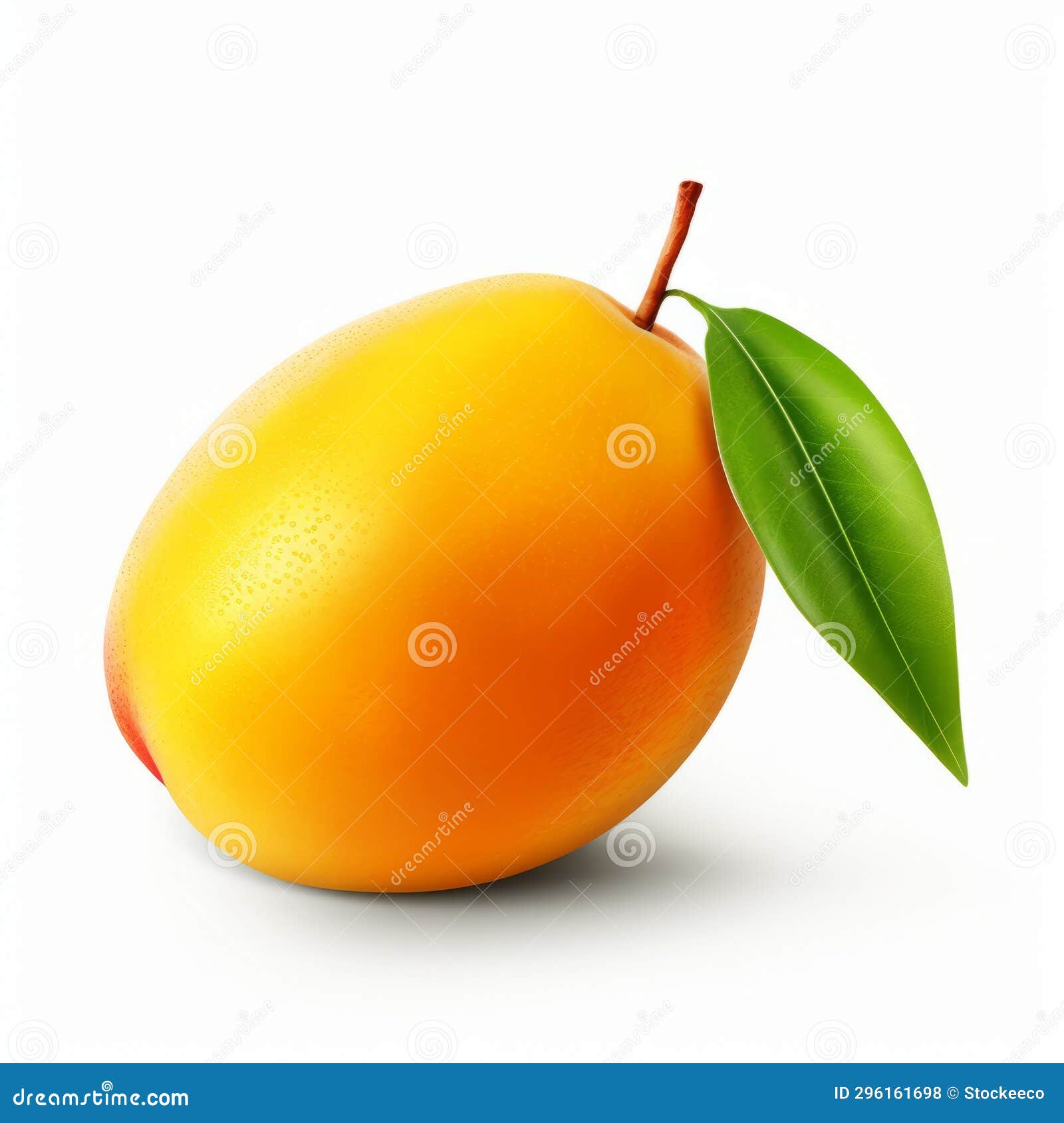 Realistic Mango Painting with Soft Gradients and Glossy Finish Stock ...