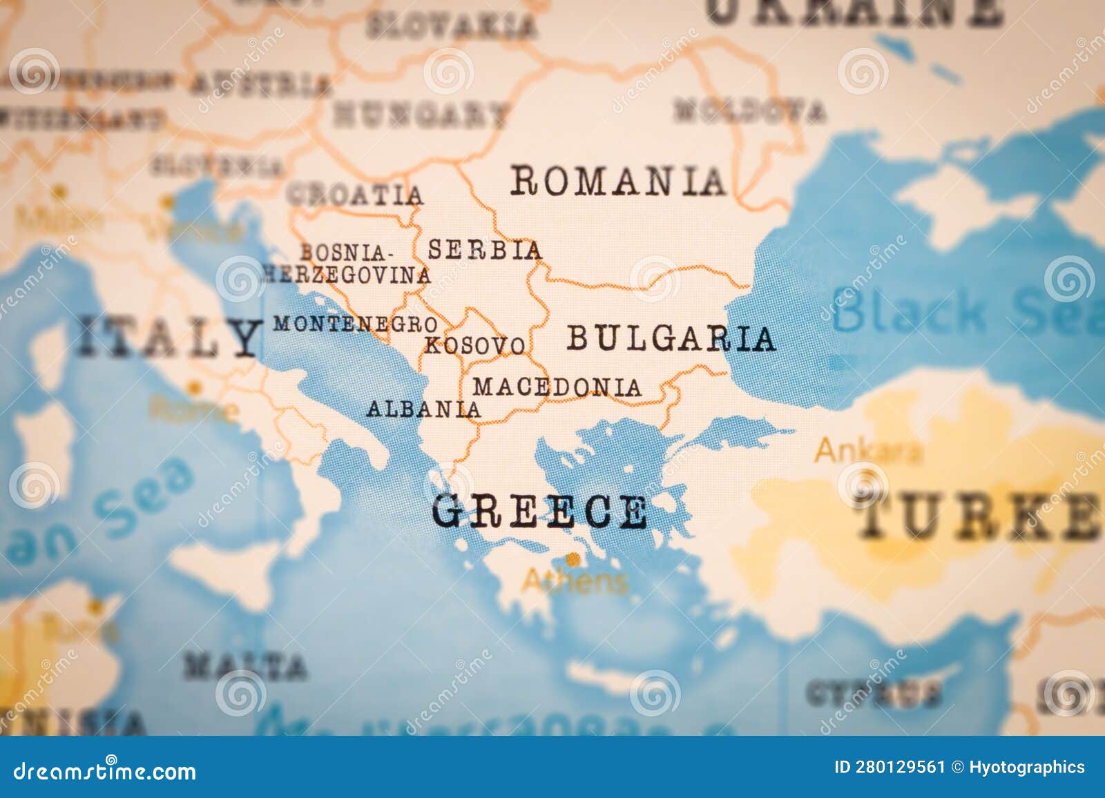 The Realistic Map Of Macedonia Stock Image Image Of World Vacation Realistic Map Macedonia World 280129561