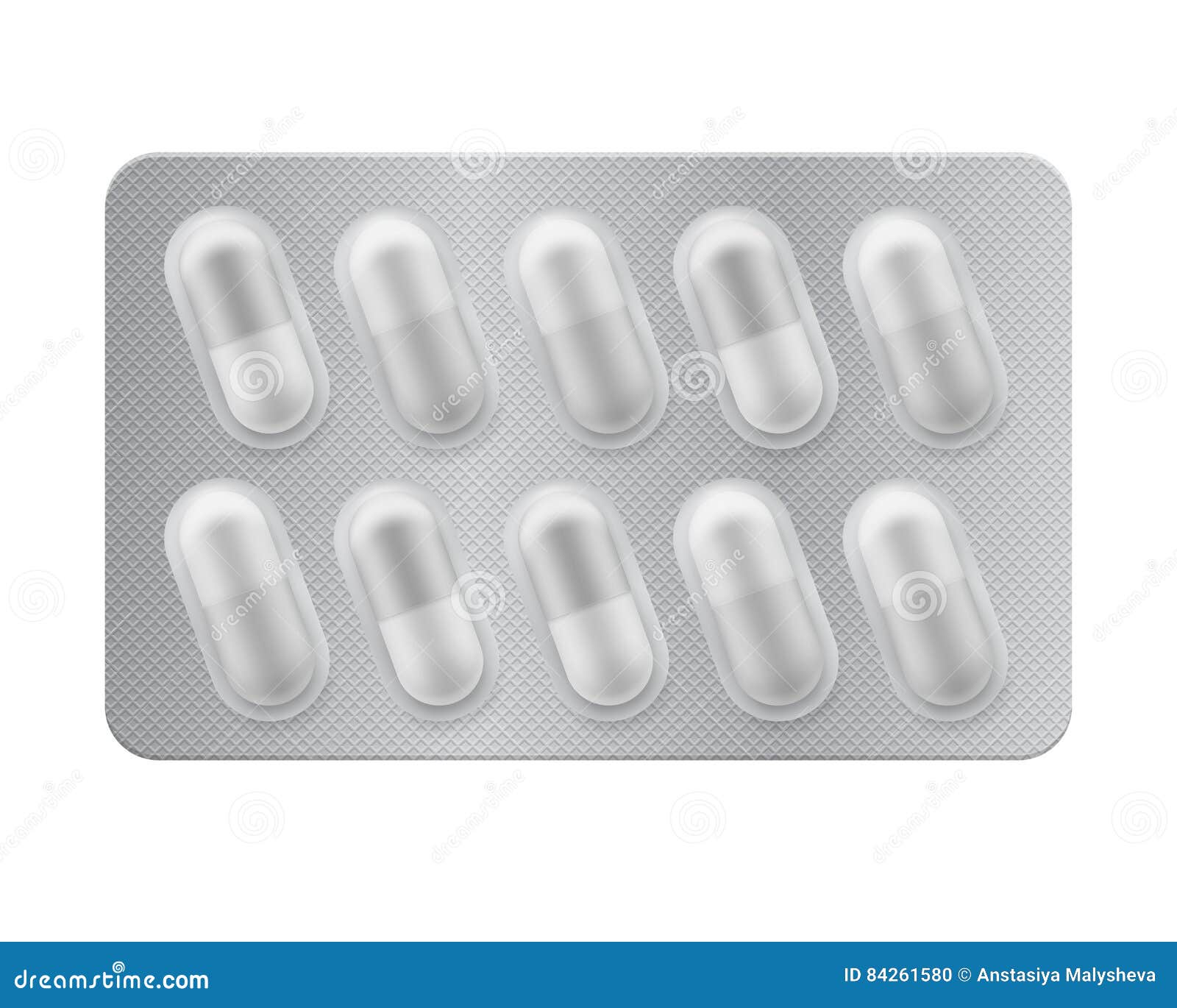 Download Realistic Mock-up Blister With Capsules. Stock Vector ...