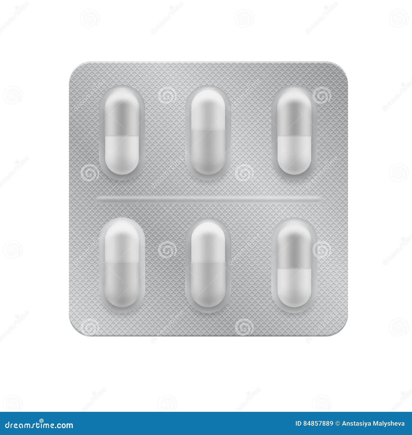 Download Realistic Mock-up Blister With Capsules. Stock Vector ...