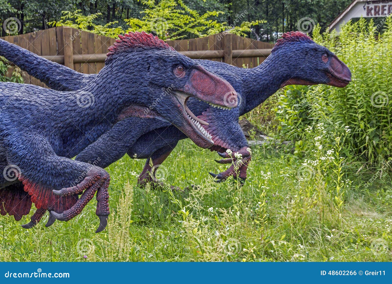 BALTOW, POLAND - OCTOBER 19..2019 Poland. Jurassic Park in Bałtów. An  exaggerated sculpture of a pterodactyl hatching from an egg from an  exhibition Stock Photo - Alamy