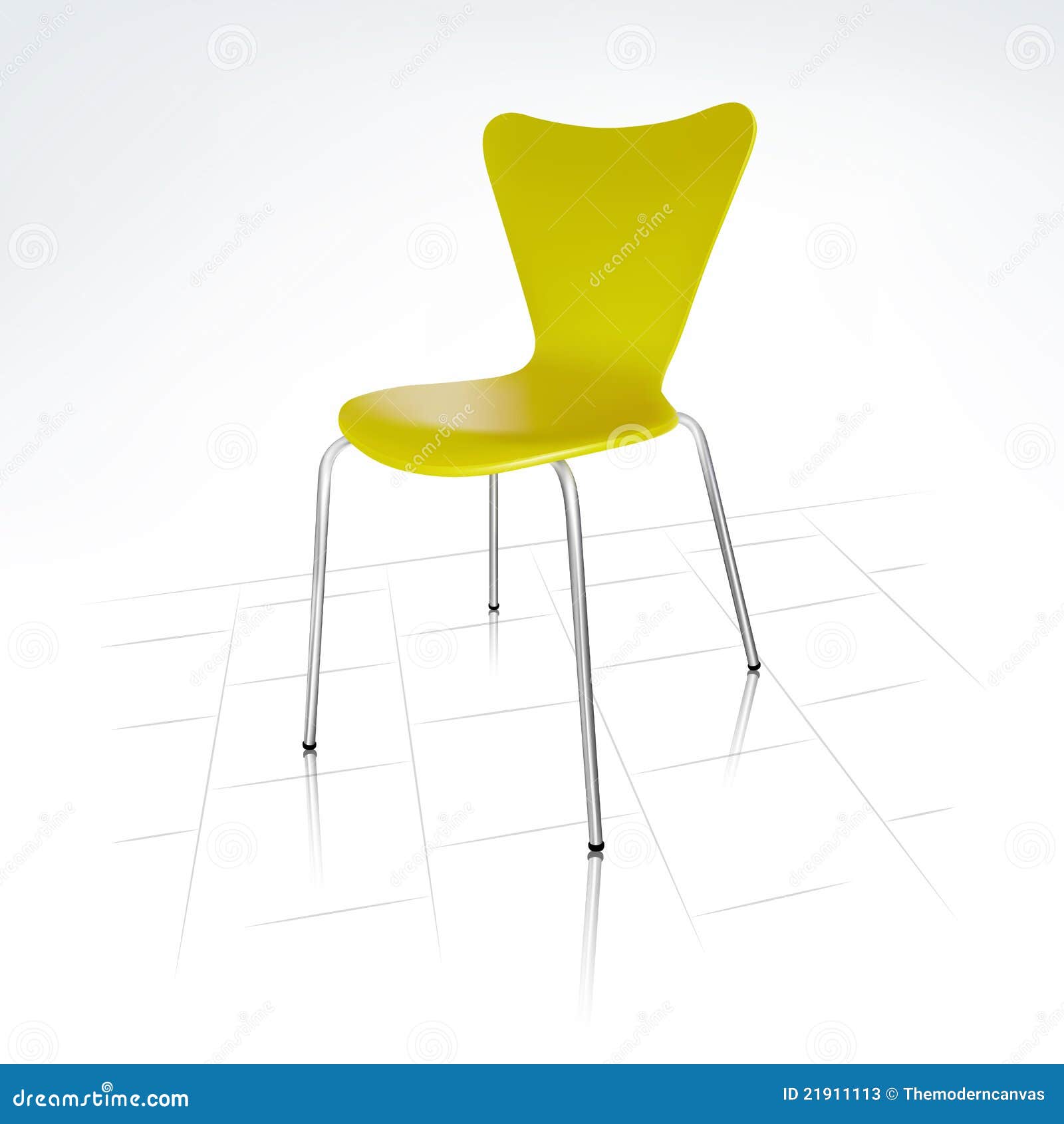 Realistic Modern Green Chair Stock Vector Illustration of