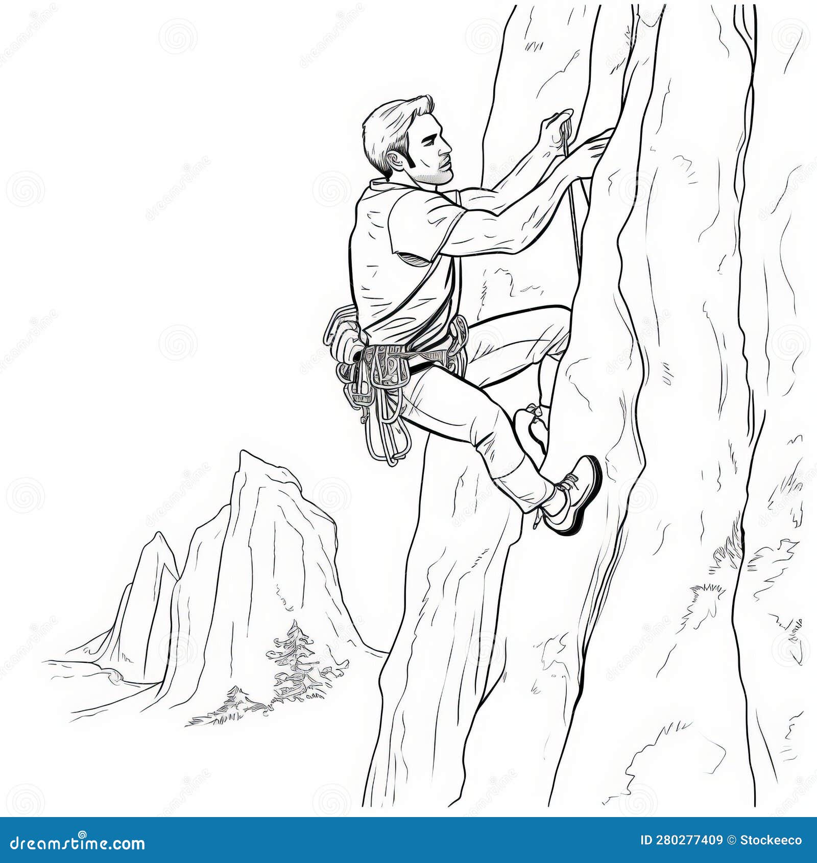 mountain climber coloring pages