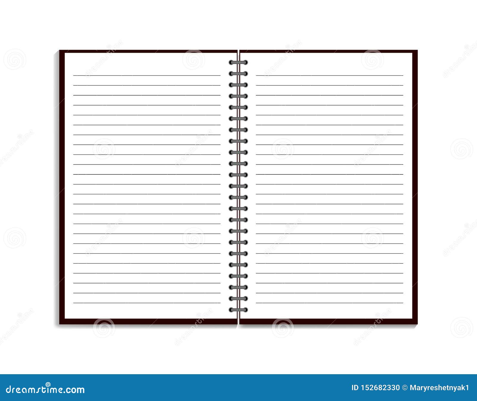realistic notebook in mockup style blank notepad with notepad template