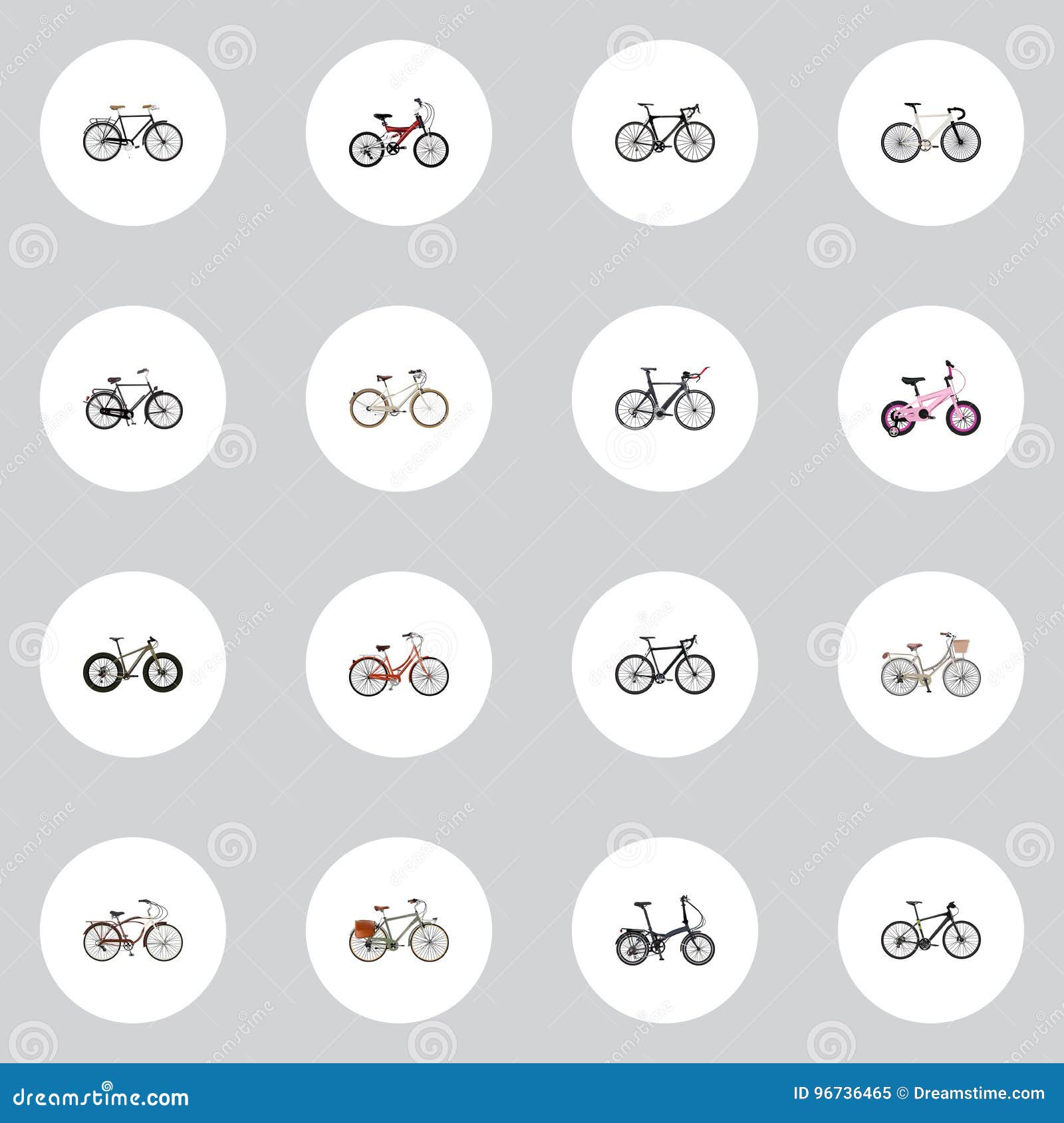 Realistic Old , Bmx, Brand Vector Elements. Set of Realistic Symbols