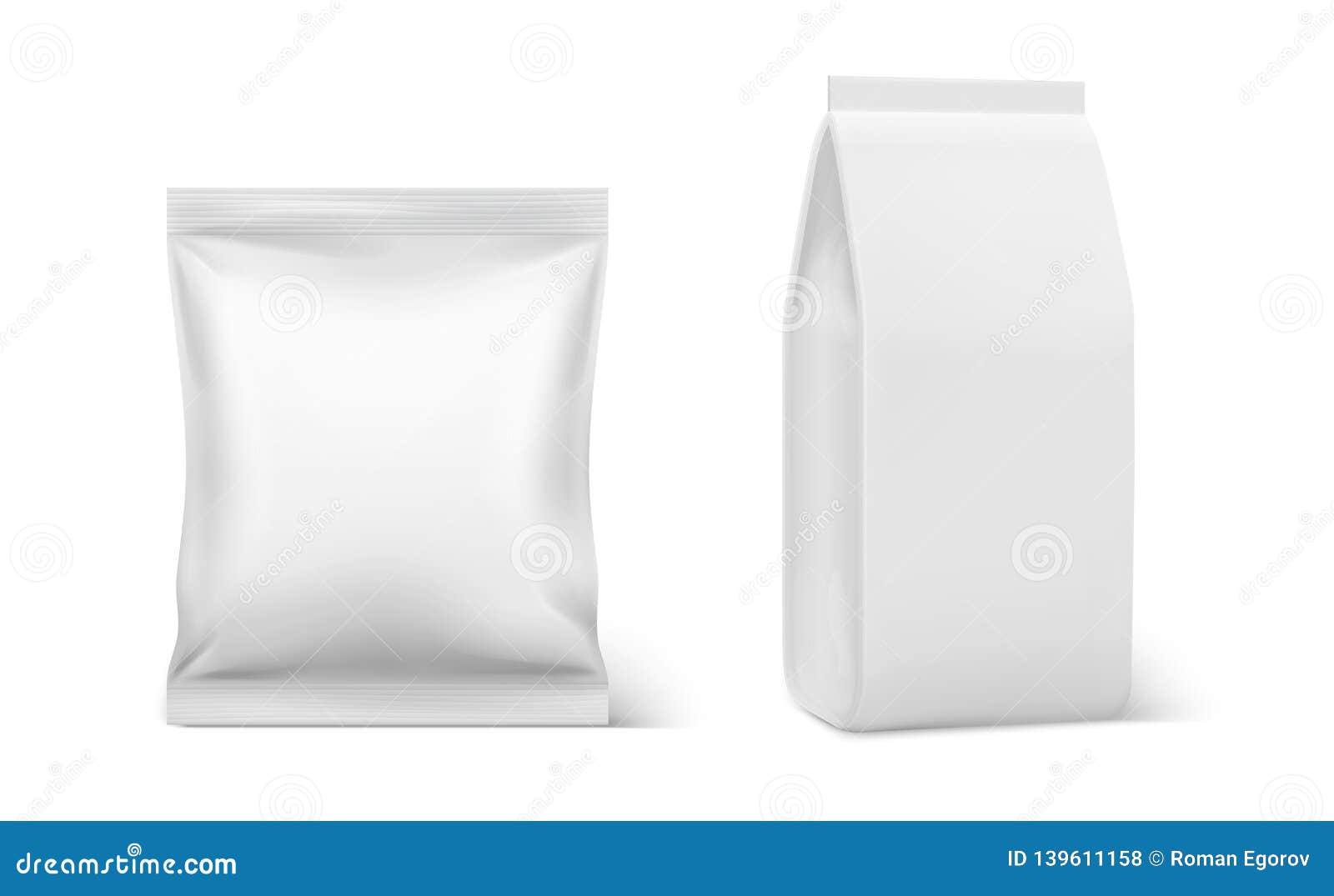 Printed Zipper Pillow Packaging Bag