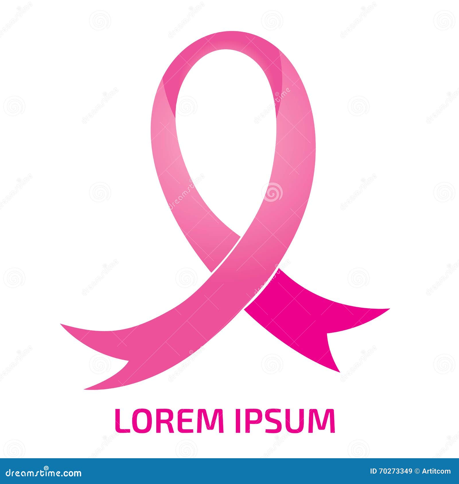 Pink Ribbon Cancer Logo