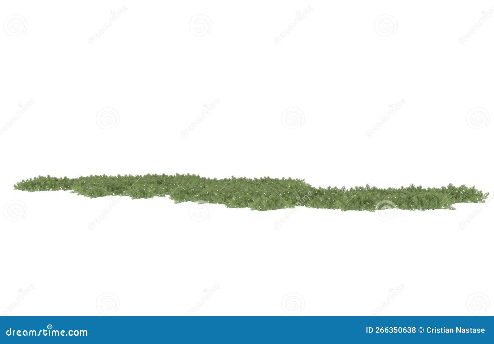 realistic plants  on background. 3d rendering - 