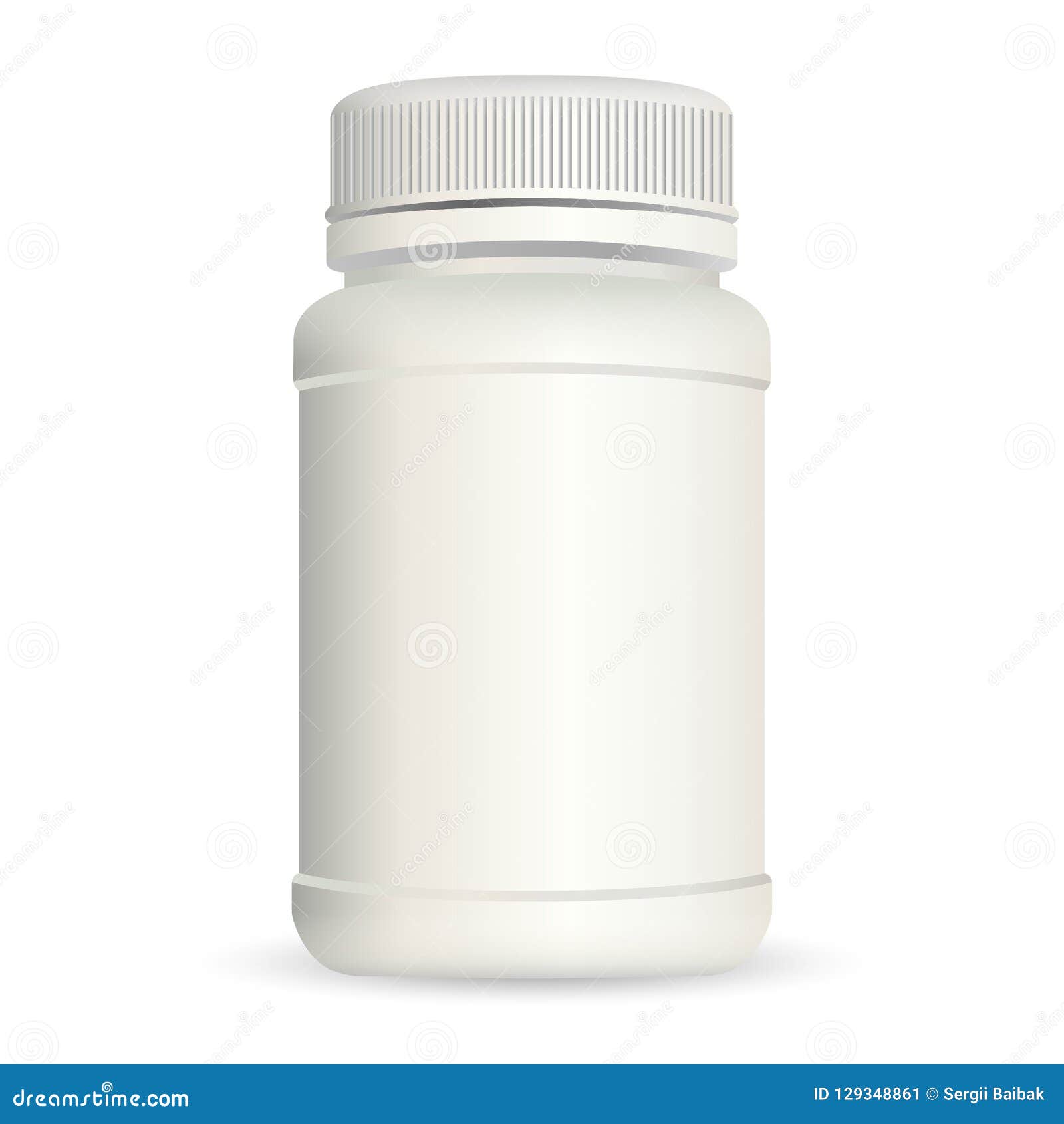 Download Realistic Plastic Bottle For Medicine Isolated On ...