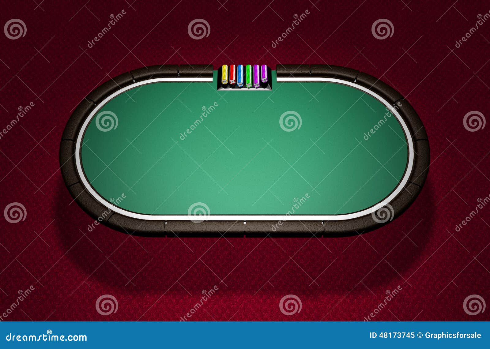 Realistic Poker Table stock illustration. Illustration of blackjack