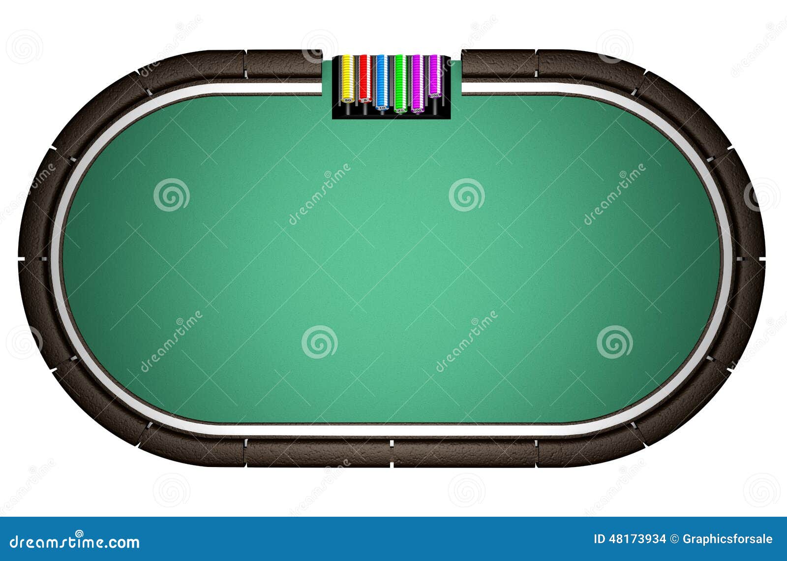 Realistic Poker Table stock illustration. Illustration of casino 48173934