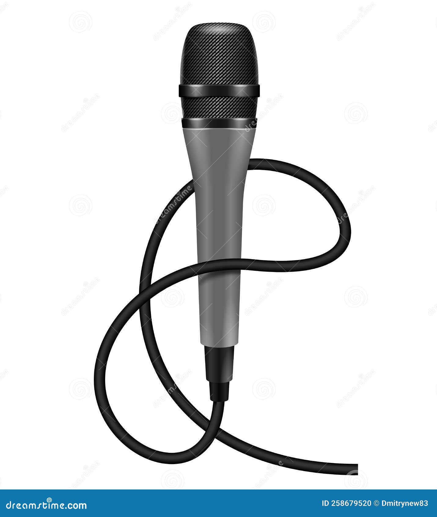 Realistic Popular German Microphone Stock Vector Illustration of