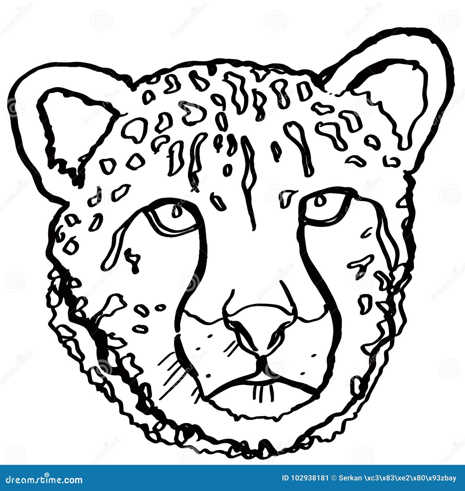 Watercolor painting of a cheetah's head on Craiyon